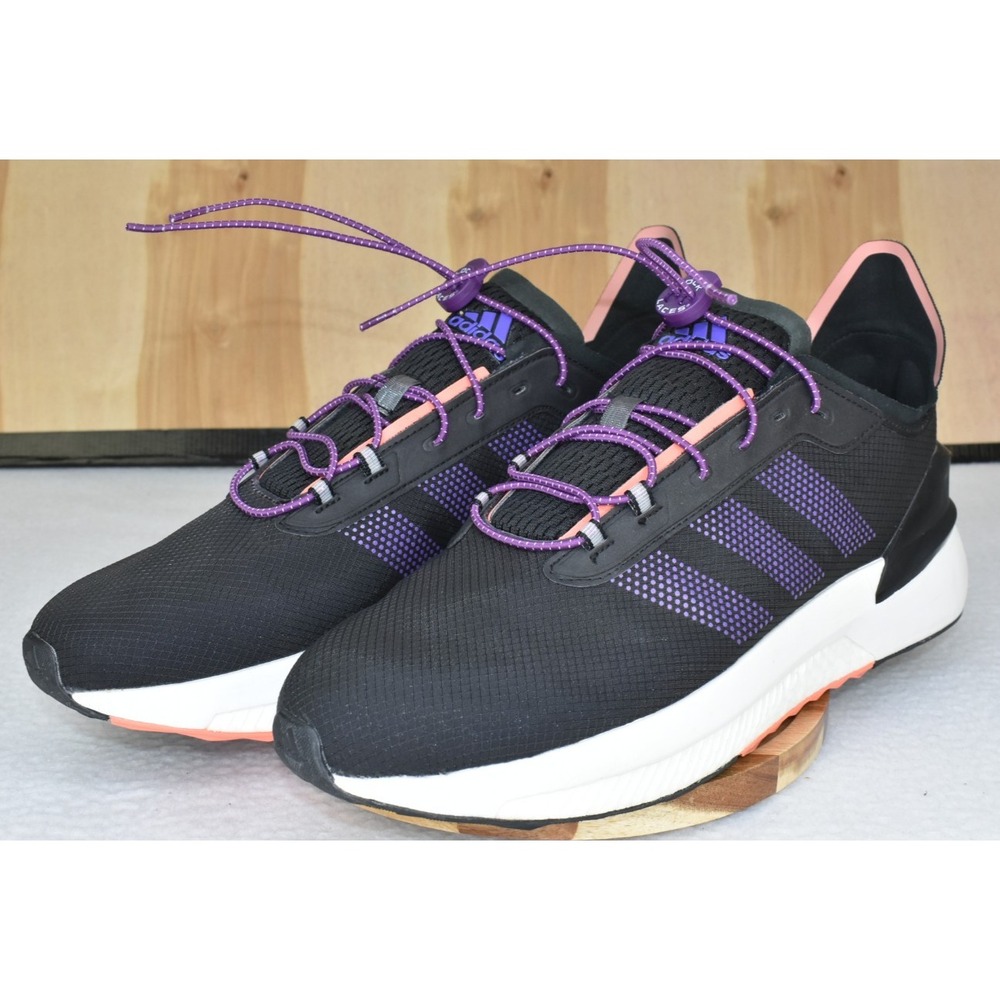 Adidas Avryn Boost Men Shoes Size 14 Running Black Coral Fusion Sneakers ID9423